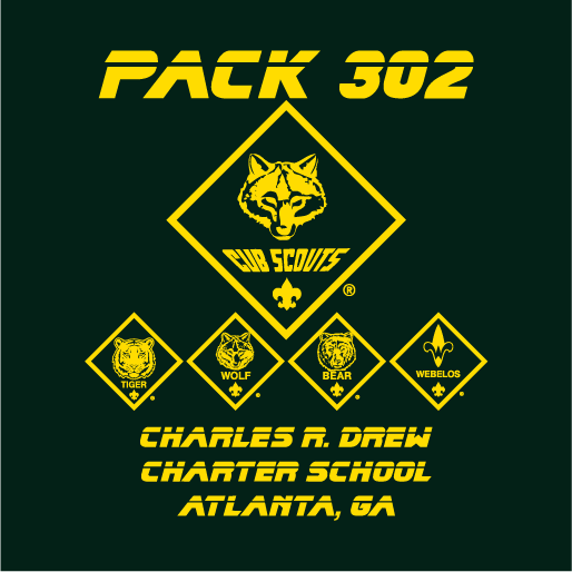 Pack 302 Uniform B shirts shirt design - zoomed