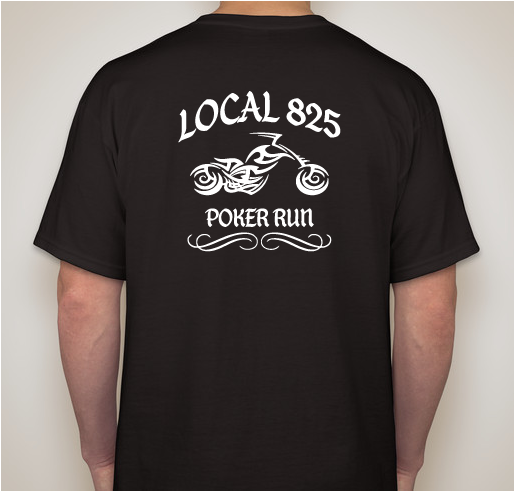 Local 825 Bike Run Fundraiser - unisex shirt design - back