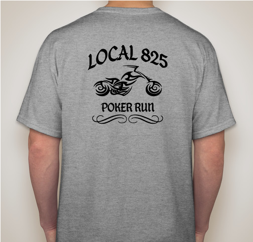 Local 825 Bike Run Fundraiser - unisex shirt design - back