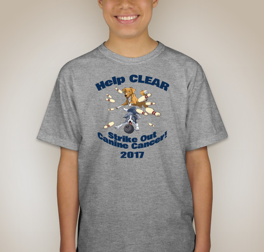 IT’S TIME TO BECOME VICTORIOUS AGAINST CANINE CANCER CLEAR IS A 501(C)(3) NONPROFIT ORGANIZATION Fundraiser - unisex shirt design - back