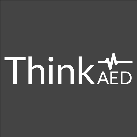 Think AED Initiative shirt design - zoomed