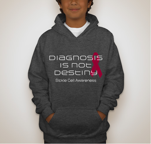 THROWBACK!! Your Last Chance at "Diagnosis is Not Destiny" Sickle Cell Gear Fundraiser - unisex shirt design - back