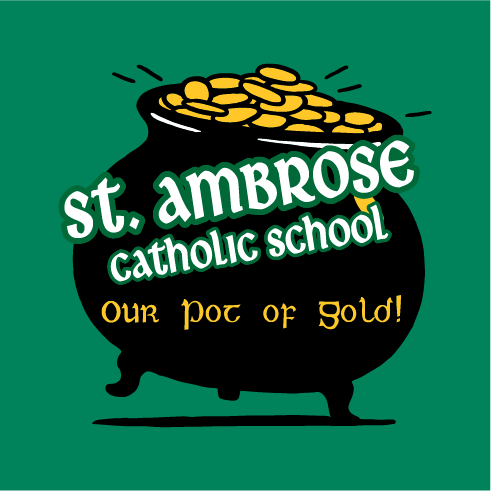 T-shirt for St. Ambrose Gala 2018 shirt design - zoomed