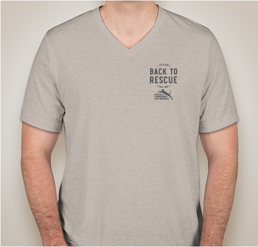 Back to Rescue Fundraiser - unisex shirt design - front