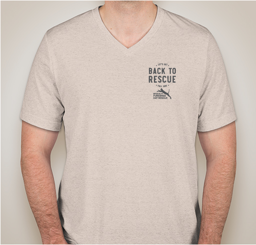 Back to Rescue Fundraiser - unisex shirt design - front