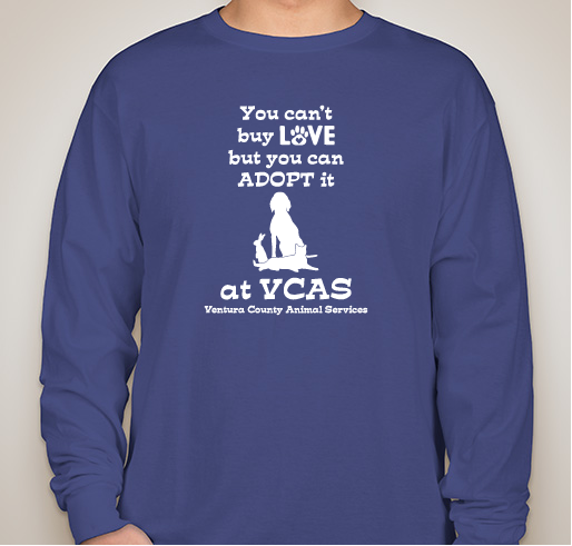 Ventura County Animal Services (VCAS) Fundraiser - unisex shirt design - front
