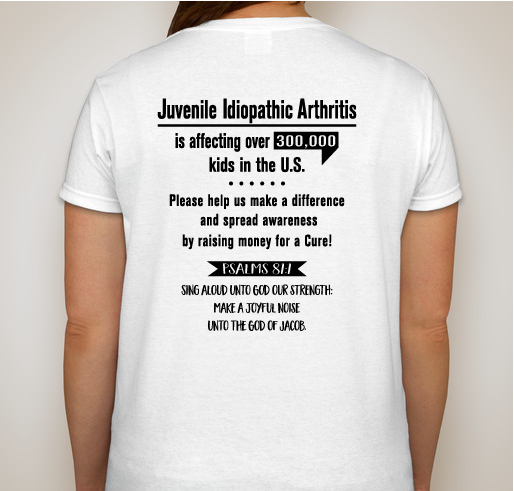 Kaitlyn's Warriors is raising money for the Jingle Bell Run on December 9th. Fundraiser - unisex shirt design - back