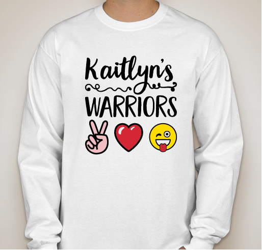 Kaitlyn's Warriors is raising money for the Jingle Bell Run on December 9th. Fundraiser - unisex shirt design - front