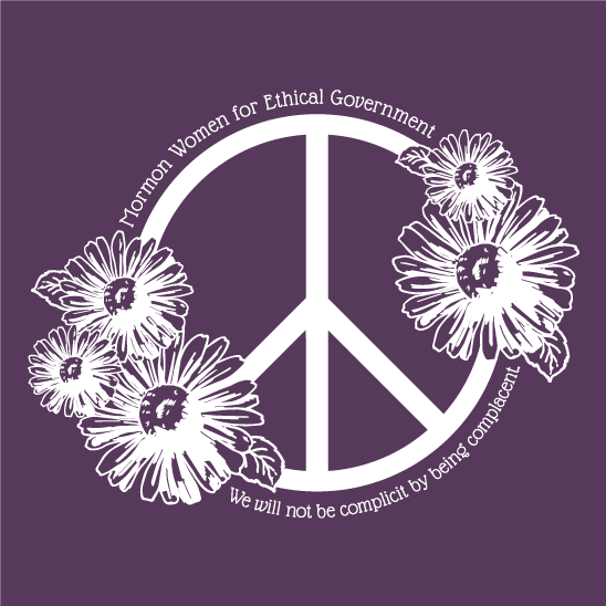 MWEG Peace Tote shirt design - zoomed