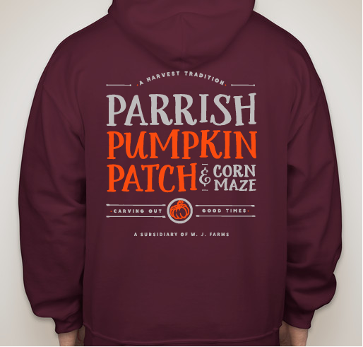 Parrish Pumpkin Patch Apparel Fundraiser - unisex shirt design - back