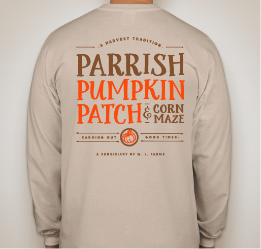 Parrish Pumpkin Patch Apparel Fundraiser - unisex shirt design - back