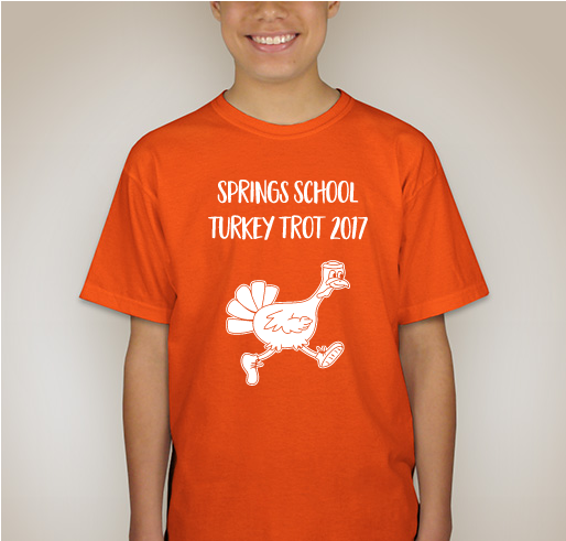 Springs School Turkey Trot 2017 Fundraiser - unisex shirt design - back
