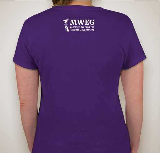 MWEG Peace Shirt Fitted for Ethical Government (MWEG) Fundraiser - unisex shirt design - back