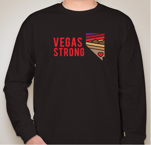 #VegasStrong Fundraiser - unisex shirt design - front
