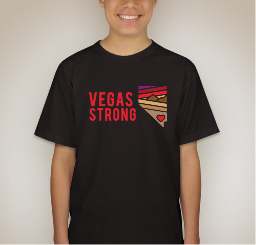 #VegasStrong Fundraiser - unisex shirt design - back
