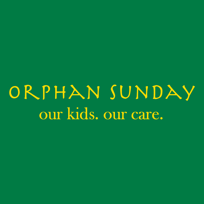 Orphan Sunday shirt design - zoomed