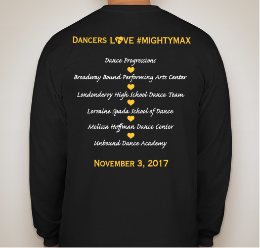 Dancers Making a Difference Fundraiser - unisex shirt design - back