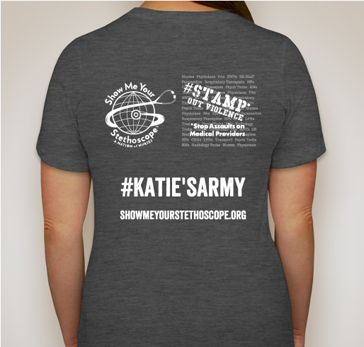 Support Katie Blanchard (TheArmyNurse.com) all November with SMYS/#STAMP Fundraiser - unisex shirt design - back