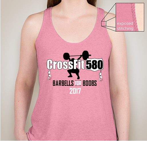 CrossFit 580 Barbells for Boobs Fundraiser Fundraiser - unisex shirt design - front