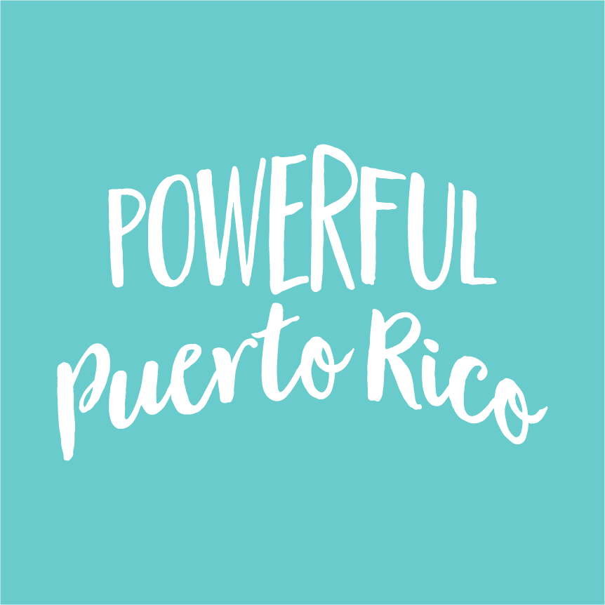 Powerful Puerto Rico shirt design - zoomed