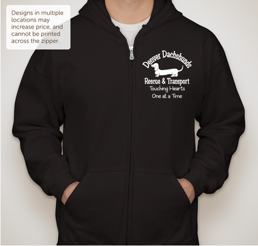 Denver Dachshunds Hoodies for Hounds Fundraiser - unisex shirt design - front