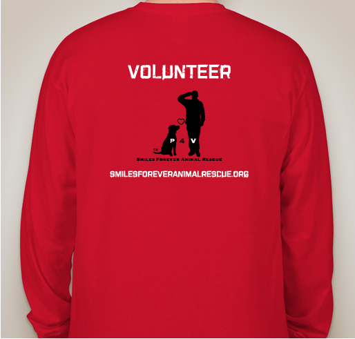 Support Smiles Pets for Veterans Fundraiser - unisex shirt design - back