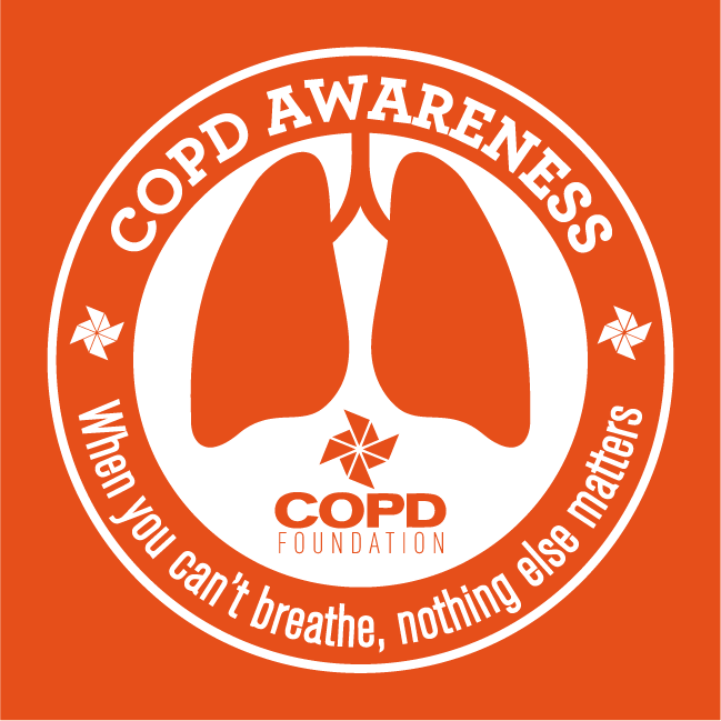 COPD Awareness T-shirt shirt design - zoomed