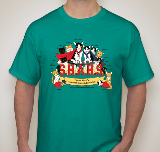 SHAHS - Super Hero's Animal Hydrocephalus Society Fundraiser Fundraiser - unisex shirt design - front