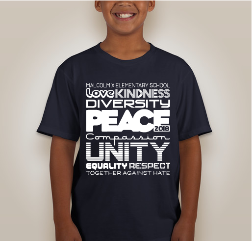 Malcolm X Elementary 6th Annual T-shirt Design Contest Fundraiser - unisex shirt design - back