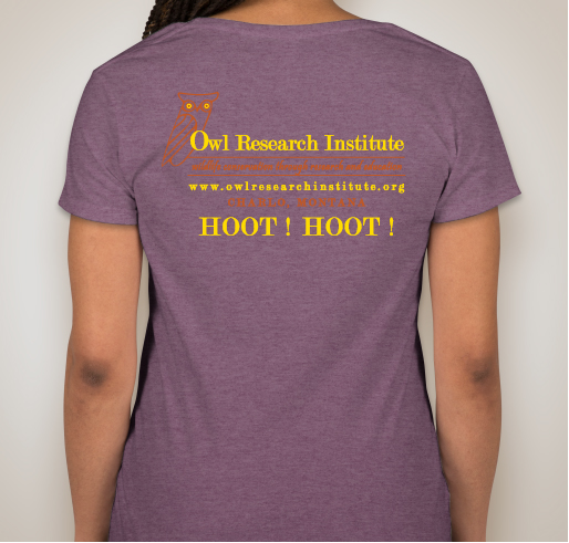 Owl Research Institute Fundraiser - unisex shirt design - back