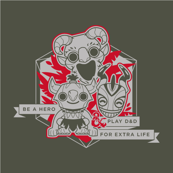 Dungeons & Dragons 2017 Extra Life Team Shirt shirt design - zoomed