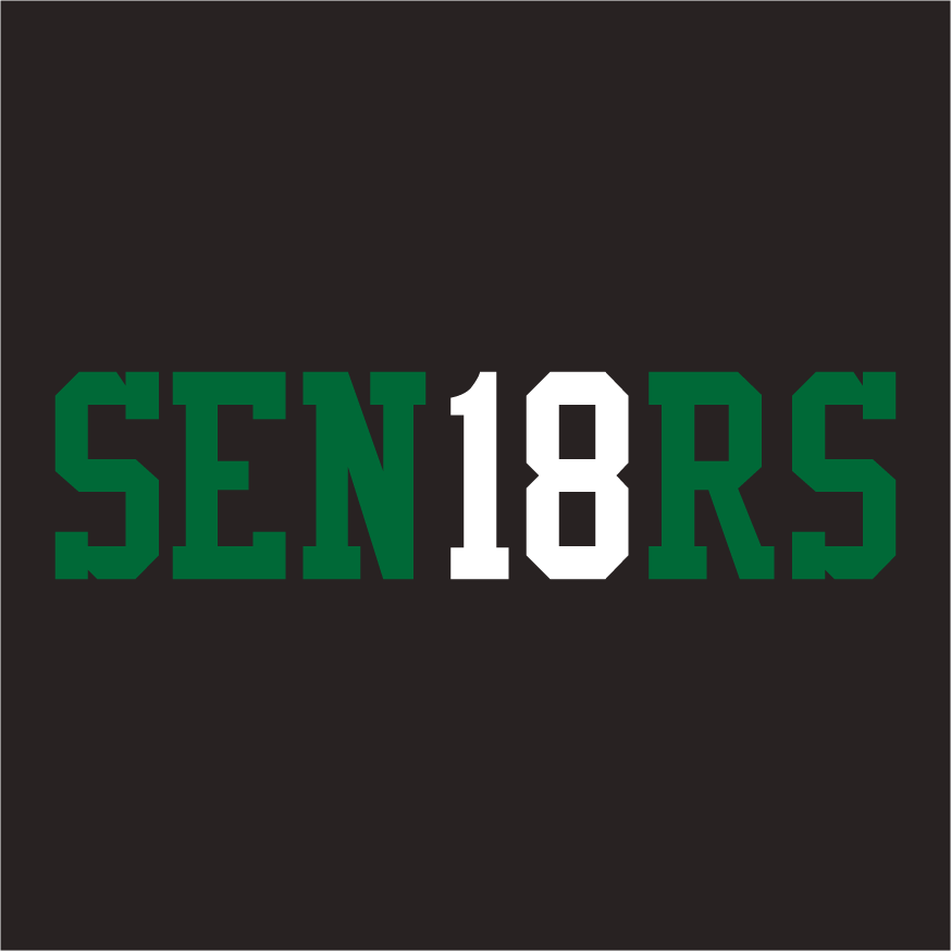 Class of 2018 Apparel shirt design - zoomed