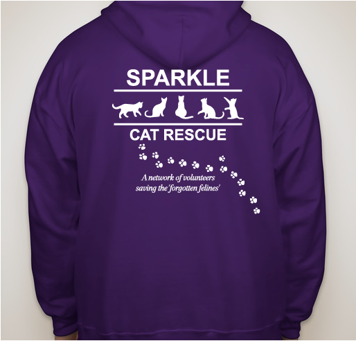 Sparkle Cat Rescue Fundraiser - unisex shirt design - back