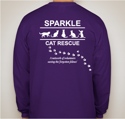 Sparkle Cat Rescue Fundraiser - unisex shirt design - back