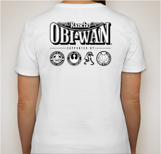Rancho Obi-Wan T-shirts! Fundraiser - unisex shirt design - back