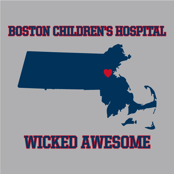 Boston Children's Hospital is WICKED AWESOME! shirt design - zoomed
