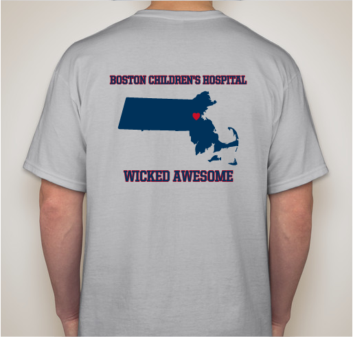 Boston Children's Hospital is WICKED AWESOME! Fundraiser - unisex shirt design - back
