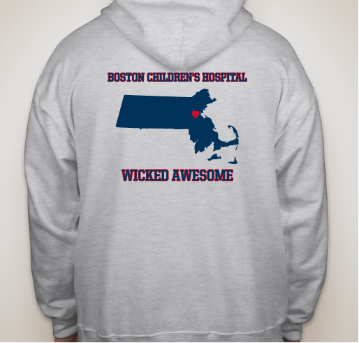 Boston Children's Hospital is WICKED AWESOME! Fundraiser - unisex shirt design - back
