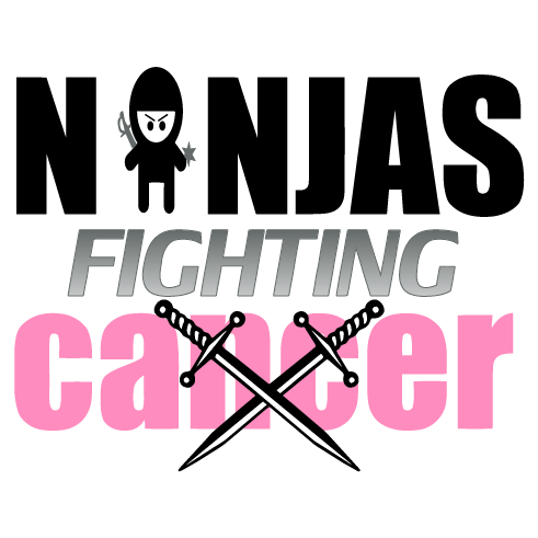 Ninjas Fighting Cancer! shirt design - zoomed