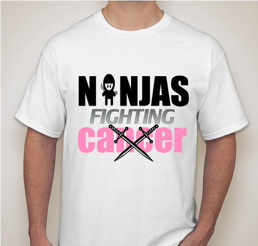 Ninjas Fighting Cancer! Fundraiser - unisex shirt design - front