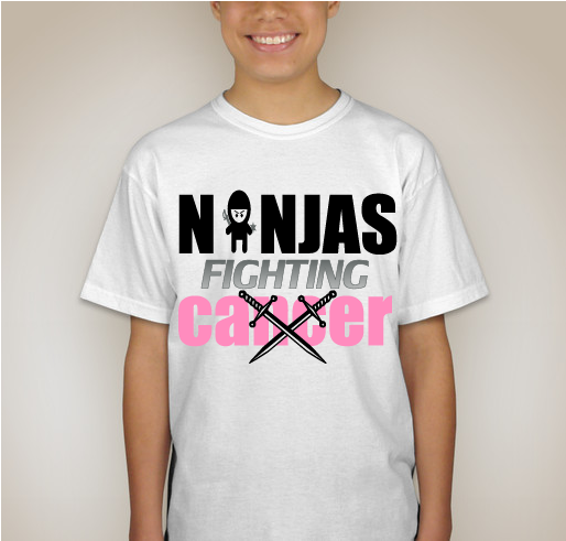 Ninjas Fighting Cancer! Fundraiser - unisex shirt design - back