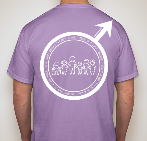 Cure Duchenne Fundraiser - unisex shirt design - back