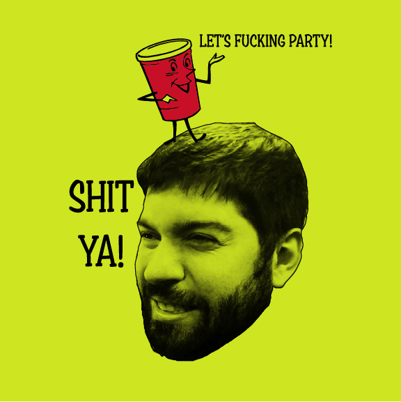 JARED PARTY TIME! shirt design - zoomed