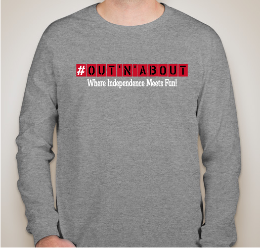 #Out'N'About T-Shirt FUNraiser! Fundraiser - unisex shirt design - front