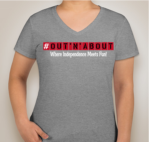 #Out'N'About T-Shirt FUNraiser! Fundraiser - unisex shirt design - front