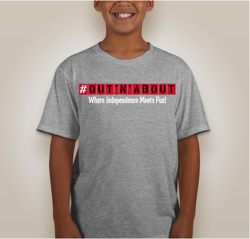 #Out'N'About T-Shirt FUNraiser! Fundraiser - unisex shirt design - back
