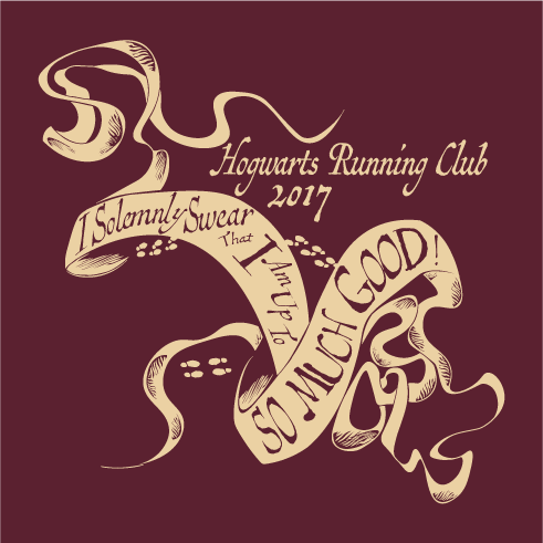 Hogwarts Running Club - Time Turner shirt design - zoomed