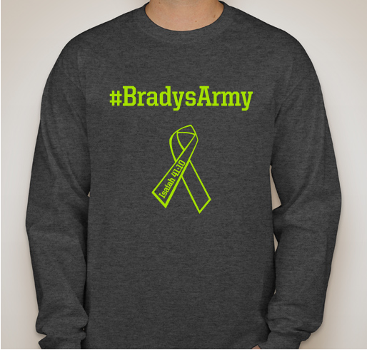 Brady's Army Fundraiser - unisex shirt design - front