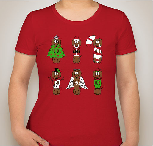 Yappy Howlidays! Fundraiser - unisex shirt design - front