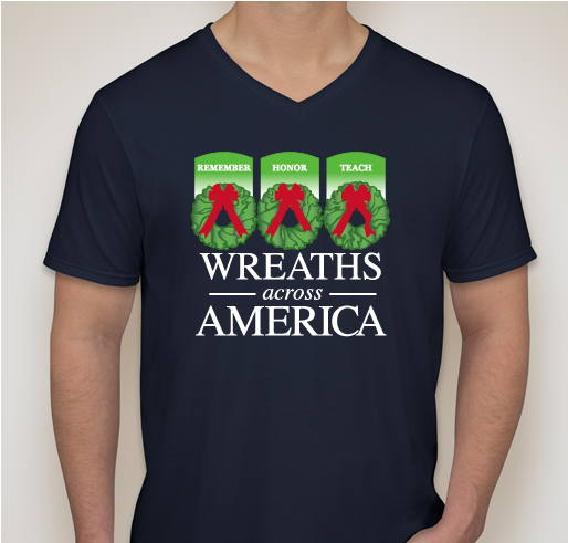 2017 Wreaths Across America Volunteer Shirts Are Here! Fundraiser - unisex shirt design - front